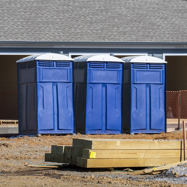 how often are the portable toilets cleaned and serviced during a rental period in Loyalton CA